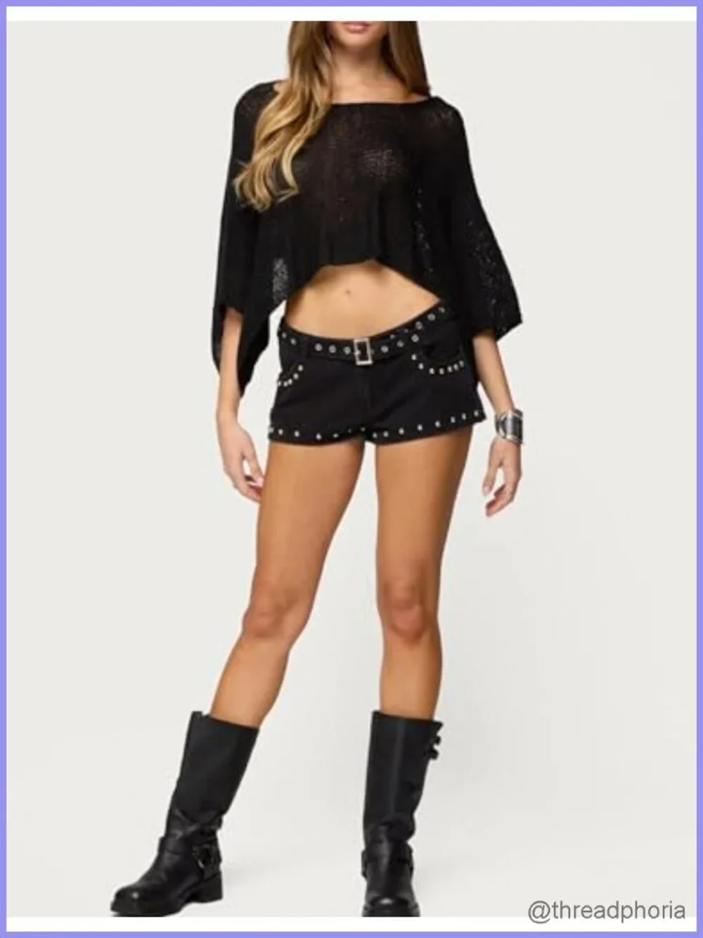 Women's Crochet Sheer Poncho Top Knit Mesh Wrap Shawl Cover Up